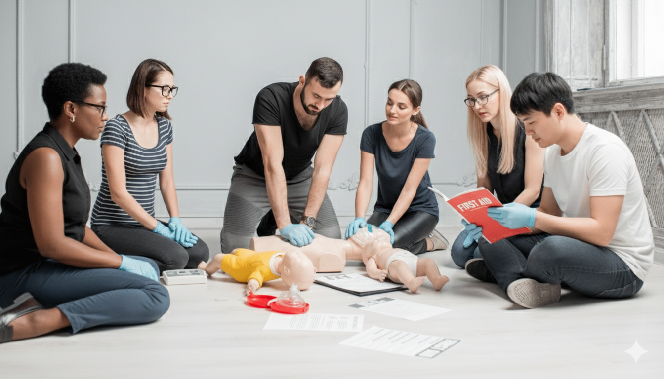 A CPR Class is in session at our Anaheim CA office